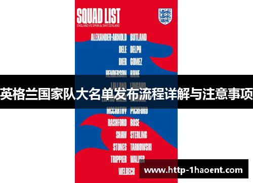 英格兰国家队大名单发布流程详解与注意事项 英格兰国家队大名单发布流程详解与注意事项